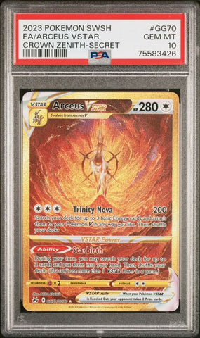 Arceus VSTAR [Secret Rare] #GG70 PSA 10 [Pokemon Sword And Shield Crown Zenith 2023]