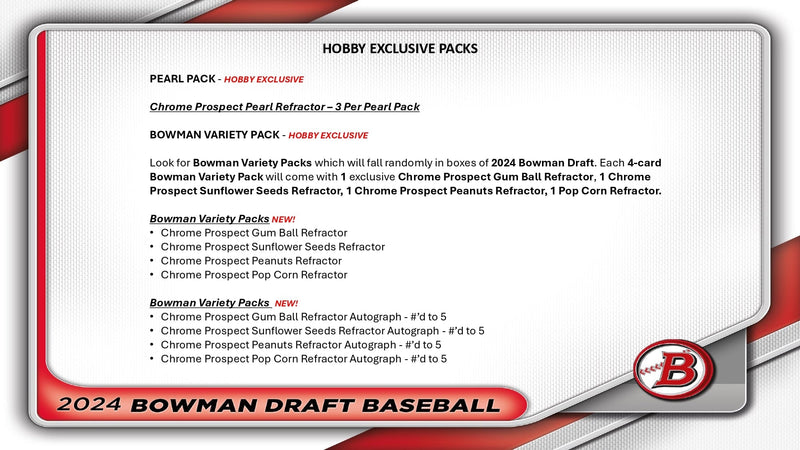 Topps Bowman Draft Baseball 2024 - Hobby Box