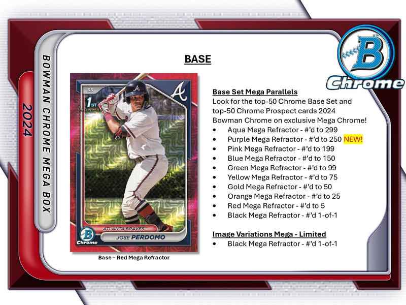 Topps Bowman Chrome Baseball 2024 - Mega Box