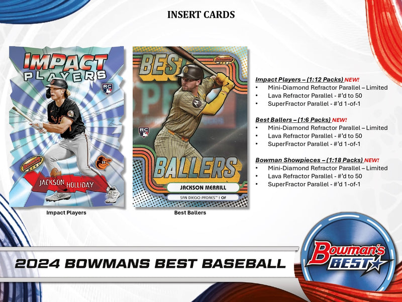 Topps Bowman's Best Baseball 2024 - Hobby Box