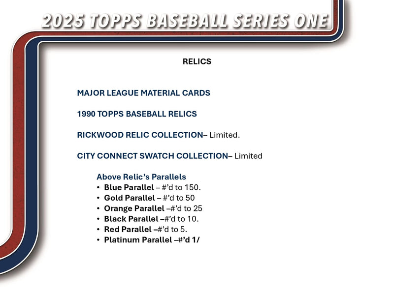 Topps MLB Baseball Series 1 2025 - Jumbo Box