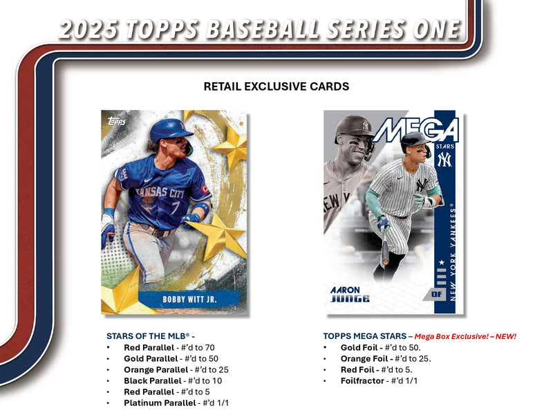 Topps MLB Baseball Series 1 2025 - Mega Box