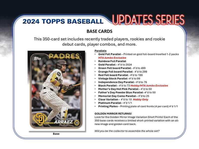 *Forudbestilling* Topps Update Series Baseball 2024 - Jumbo Box