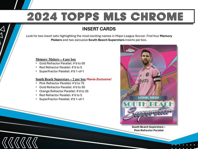 Topps Chrome MLS 2024 - Messi Mania