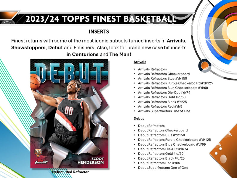 Topps Finest Basketball 2023/24 - Hobby Box