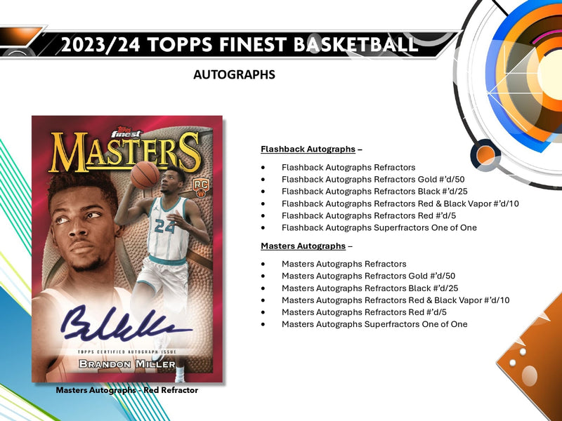 Topps Finest Basketball 2023/24 - Hobby Box