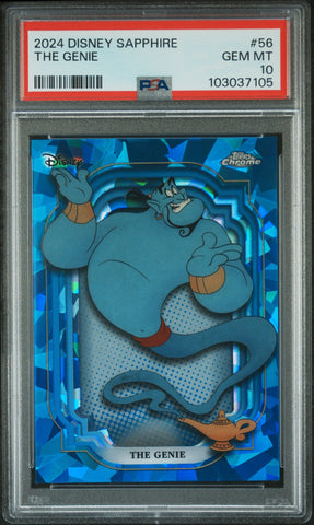 The Genie #56 PSA 10 [Topps Chrome Disney Sapphire Edition 2024]
