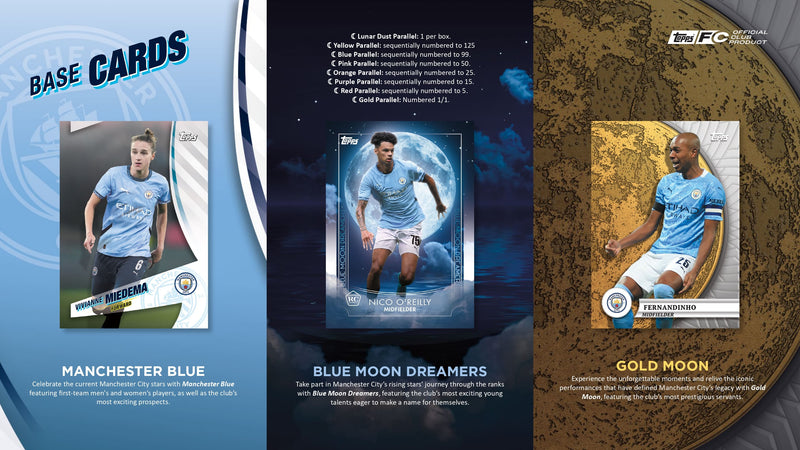 Topps Manchester City Blue Moon 2024/25 - Hobby Box