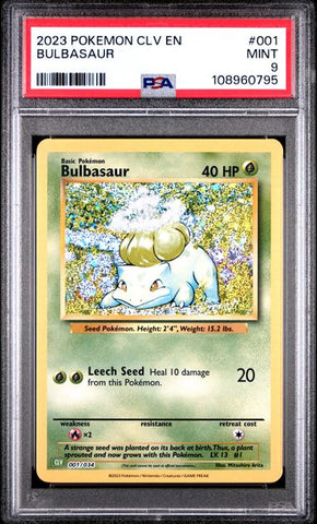 Bulbasaur #1 PSA 9 [Pokemon CLV Trading Card Game Classic 2023]