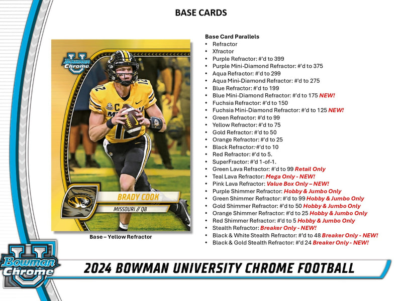 Topps Chrome Bowman University Football - Jumbo Box