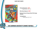 Topps Chrome Bowman University Football 2024 - Jumbo Box