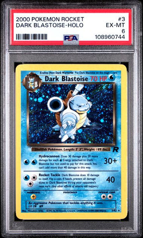 Dark Blastoise-Holo #3 PSA 6 [Pokemon Rocket 2000]
