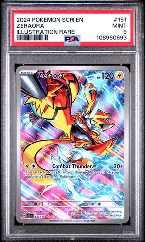 Zeraora [Illustration Rare] #151 PSA 9 [Pokemon Stellar Crown 2024]