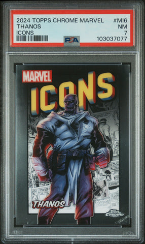 Thanos #MI6 PSA 7 [Topps Chrome Marvel Marvel Icons 2024]