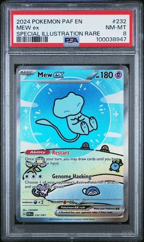 Mew ex #232 PSA 8 [Paldean Fates]