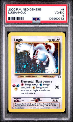 Lugia-Holo #9 PSA 4 [Pokemon Neo Genesis 2000]
