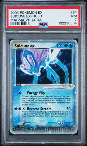Suicune Ex Holo #94 PSA 7 [Ex Team Magma Vs Team Aqua 2004]