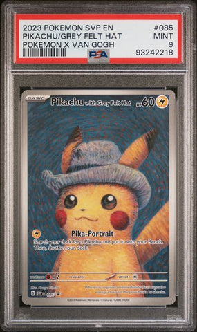 Pikachu With Grey Felt Hat #85 PSA 9 [Van Gogh Promo]