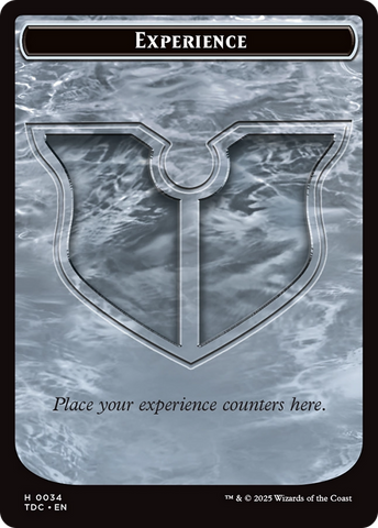 Experience // Treasure Double-Sided Token [Tarkir: Dragonstorm Commander Tokens]