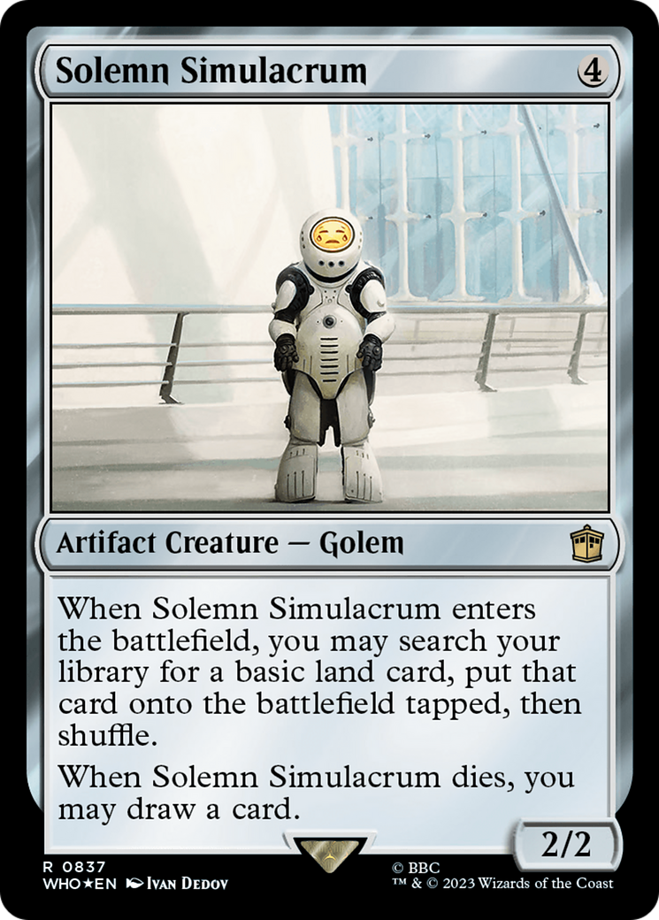 Solemn Simulacrum (Surge Foil) [Doctor Who]