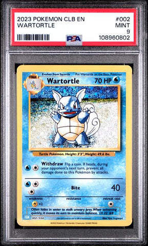 Wartortle #2 PSA 9 [Pokemon CLB Trading Card Game Classic 2023]