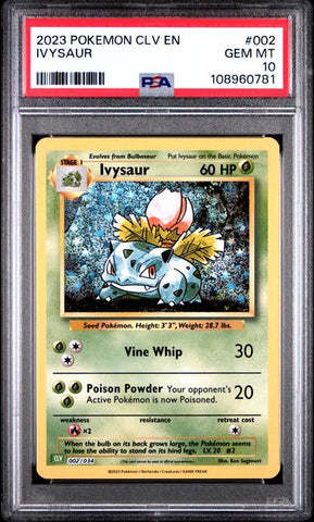 Ivysaur #2 PSA 10 [Pokemon CLV Trading Card Game Classic 2023]