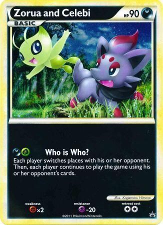 Zorua and Celebi (Jumbo Card) [Miscellaneous Cards]