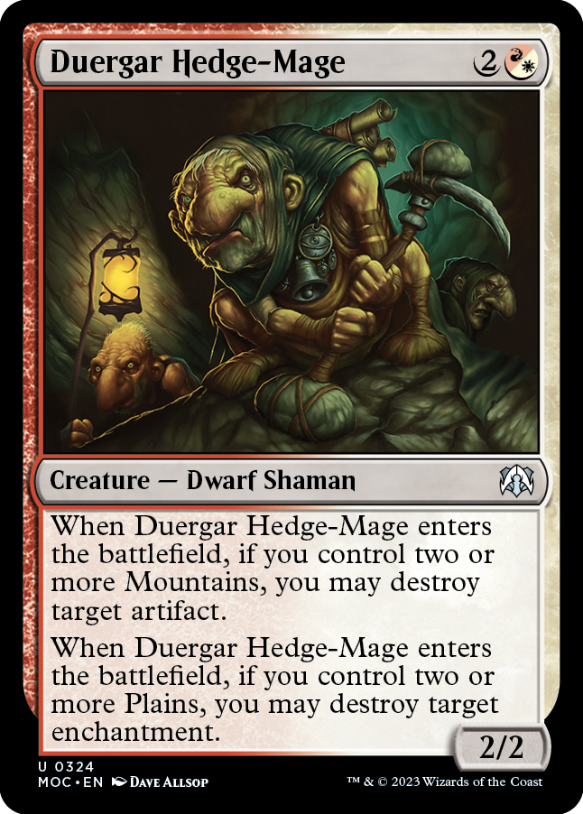 Duergar Hedge-Mage [March of the Machine Commander]