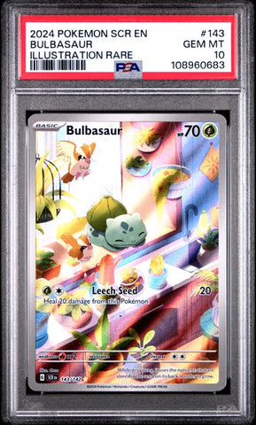 Bulbasaur [Illustration Rare] #143 PSA 10 [Pokemon Stellar Crown 2024]
