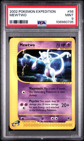 Mewtwo #56 PSA 9 [Pokemon Expedition 2002]