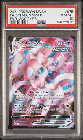 Sylveon VMAX #75 PSA 10 [Evolving Skies]
