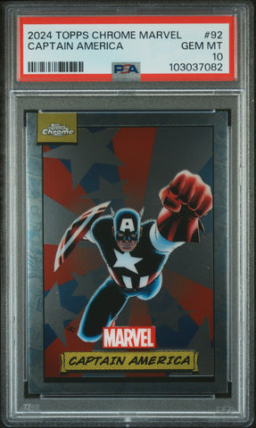 Captain America #92 PSA 10 [Topps Chrome Marvel 2024]