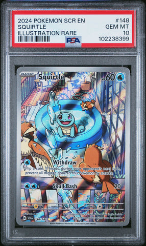 Squirtle [Illustration Rare] #148 PSA 10 [Stellar Crown 2024]