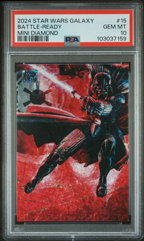 Battle-Ready [Mini Diamond] #15 PSA 10 [Topps Chrome Star Wars Galaxy 2024]