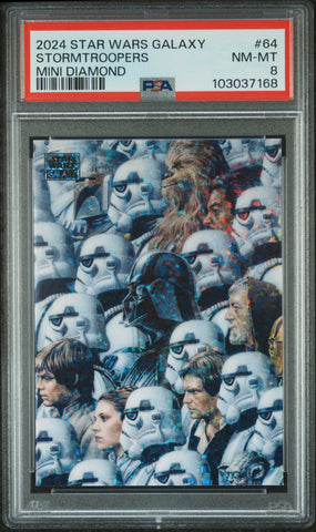 Stormtroopers [Mini Diamond] #64 PSA 8 [Topps Chrome Star Wars Galaxy 2024]