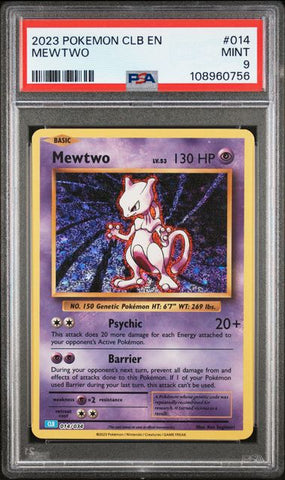 Mewtwo #14 PSA 9 [Pokemon CLB Trading Card Game Classic 2023]