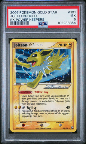 Jolteon Holo [Ex Power Keepers] #101 PSA 5 [Ex Power Keepers 2007]