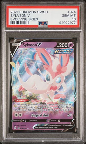 Sylveon V #74 PSA 10 [Evolving Skies]