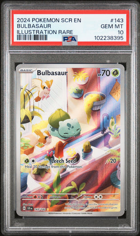 Bulbasaur [Illustration Rare] #143 PSA 10 [Stellar Crown 2024]