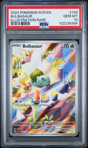 Bulbasaur [Illustration Rare] #143 PSA 10 [Stellar Crown 2024]