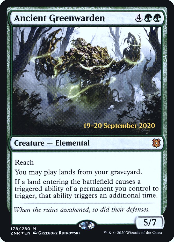 Ancient Greenwarden  [Zendikar Rising Prerelease Promos]