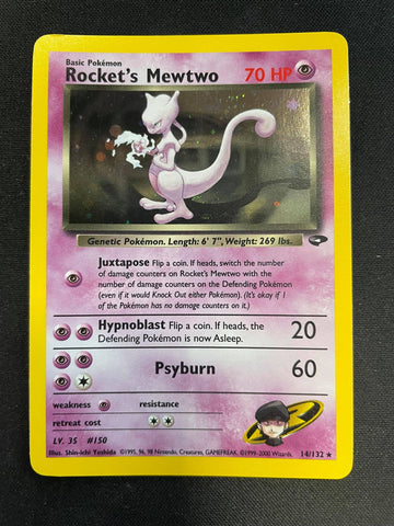 Gym Challenge Rocket's Mewtwo HOLO [GC 14]