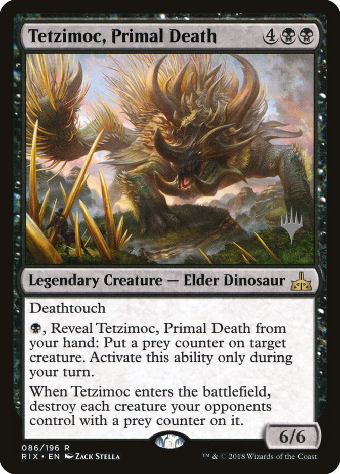 Tetzimoc, Primal Death [Rivals of Ixalan Promos]