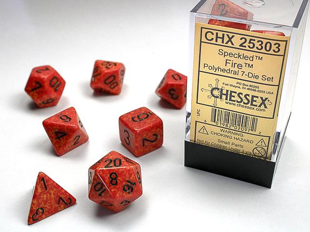 Speckled – Polyhedral Fire™ 7-Die Set