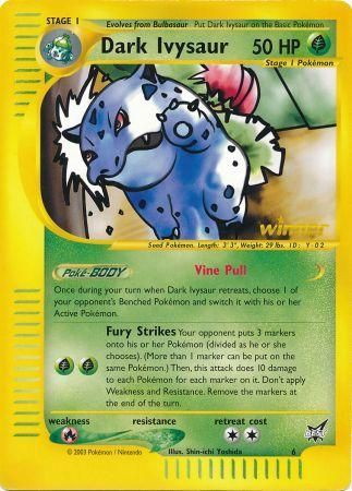 Dark Ivysaur (6) (Winner) (Jumbo Card) [Best of Promos]