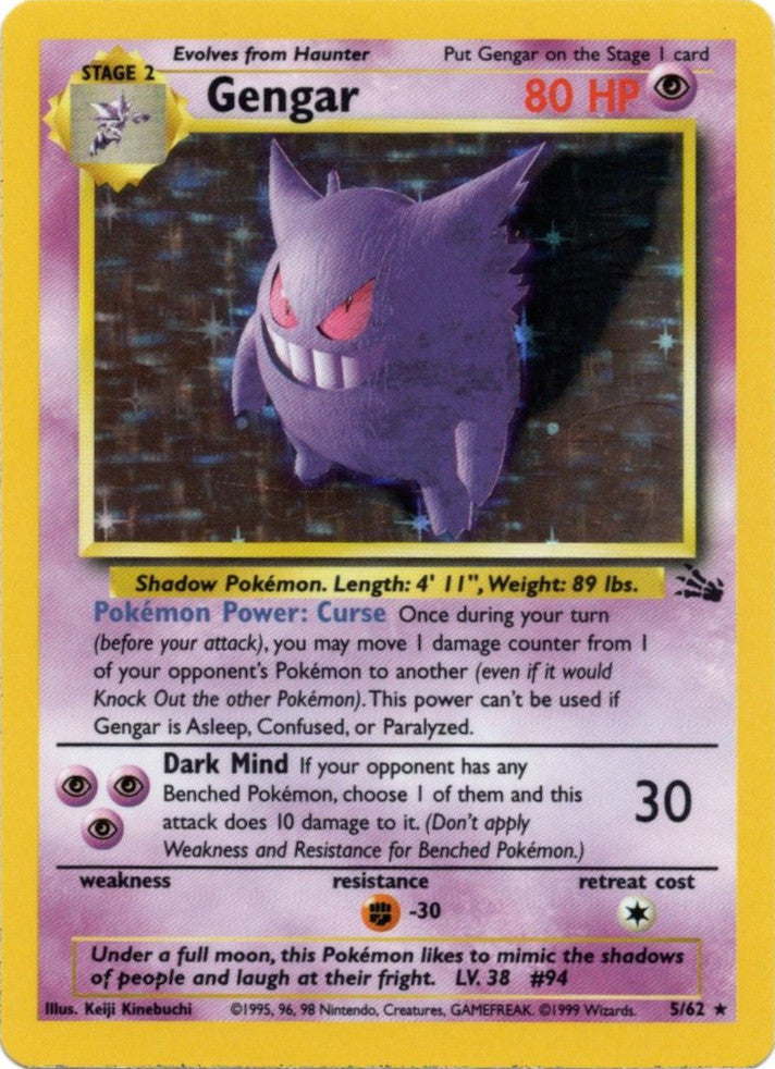 Gengar (5/62) [Fossil Unlimited]