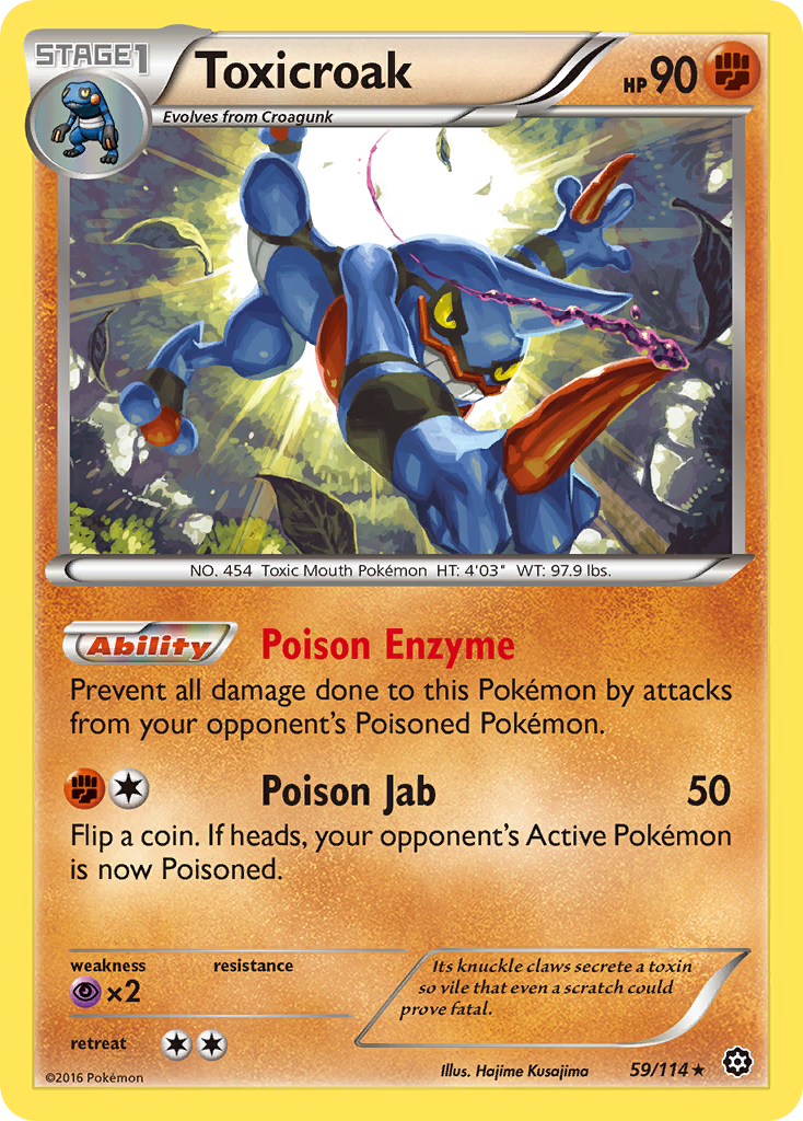 Toxicroak (59/114) [XY: Steam Siege]