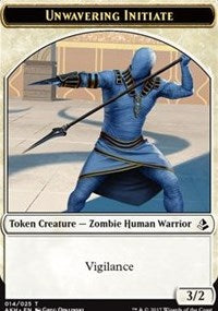 Unwavering Initiate // Wurm Token [Amonkhet Tokens]