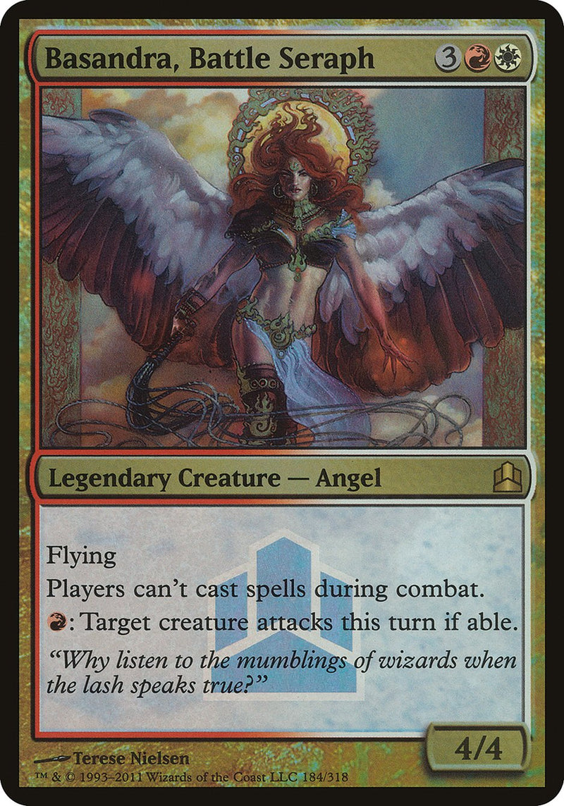 Basandra, Battle Seraph (Commander Launch Promo) [Commander 2011 Launch Party]