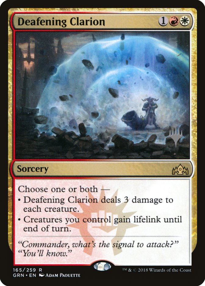 Deafening Clarion [Guilds of Ravnica Promos]